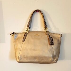 Coach Gold Crossbody Bag